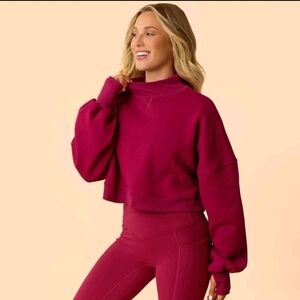 Blogilates Women's Tops Blogilates Marshmallow Mockneck Sweatshirt